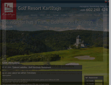 Tablet Screenshot of karlstejn-golf.cz